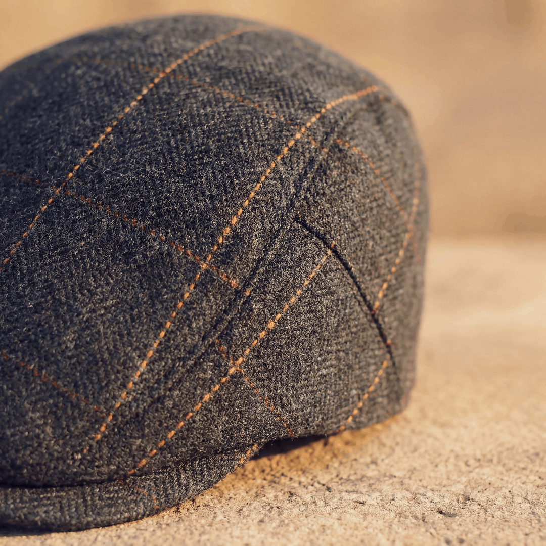 Conrad | Casquette en Herringbone à Rayures