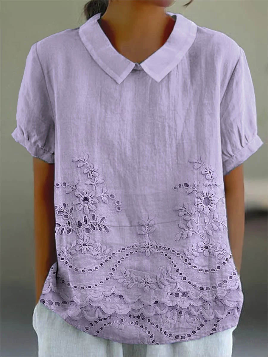 Lucieanne | Chemise Brodée Florale