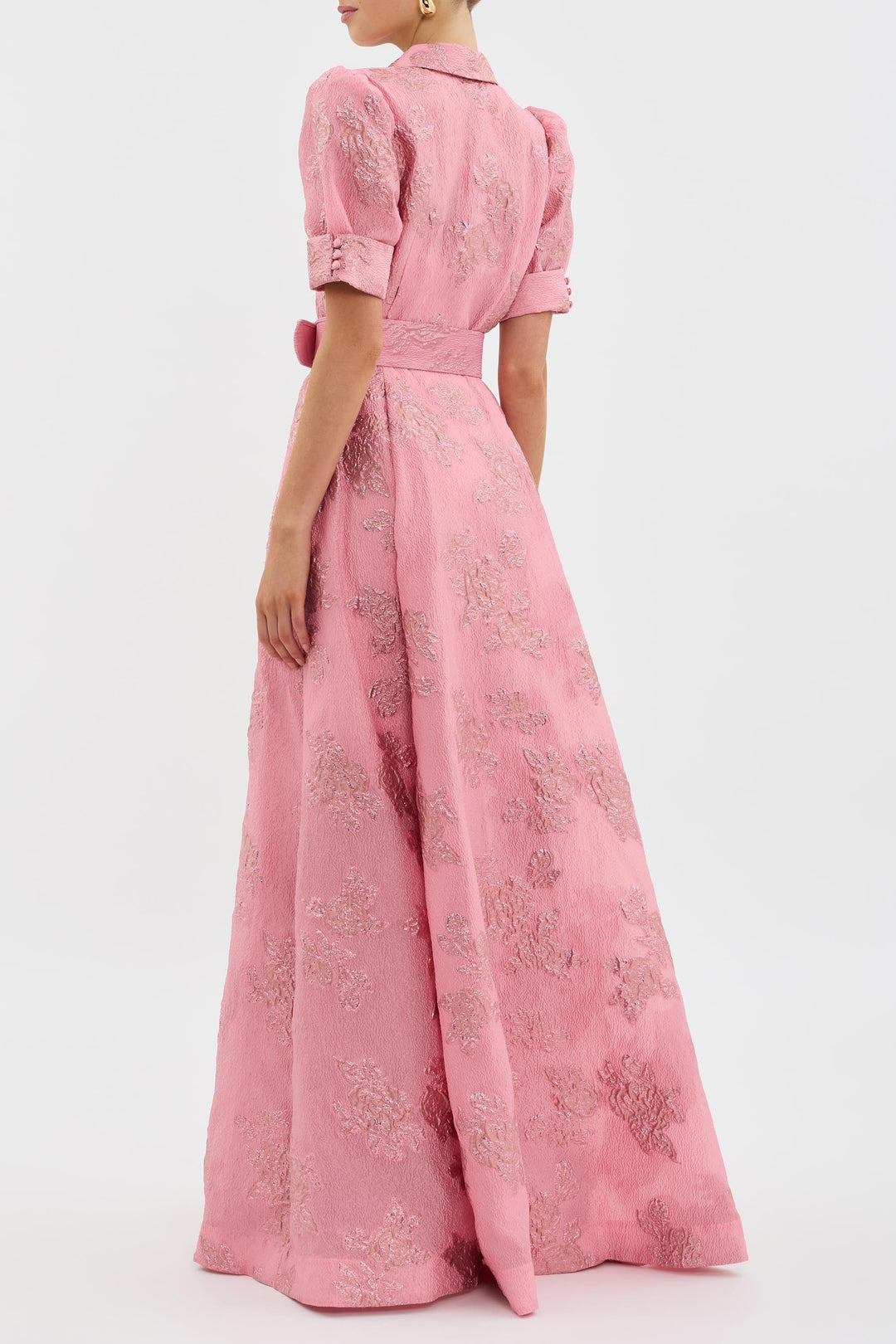 Annette | Robe avec Manches Courtes Bouffantes