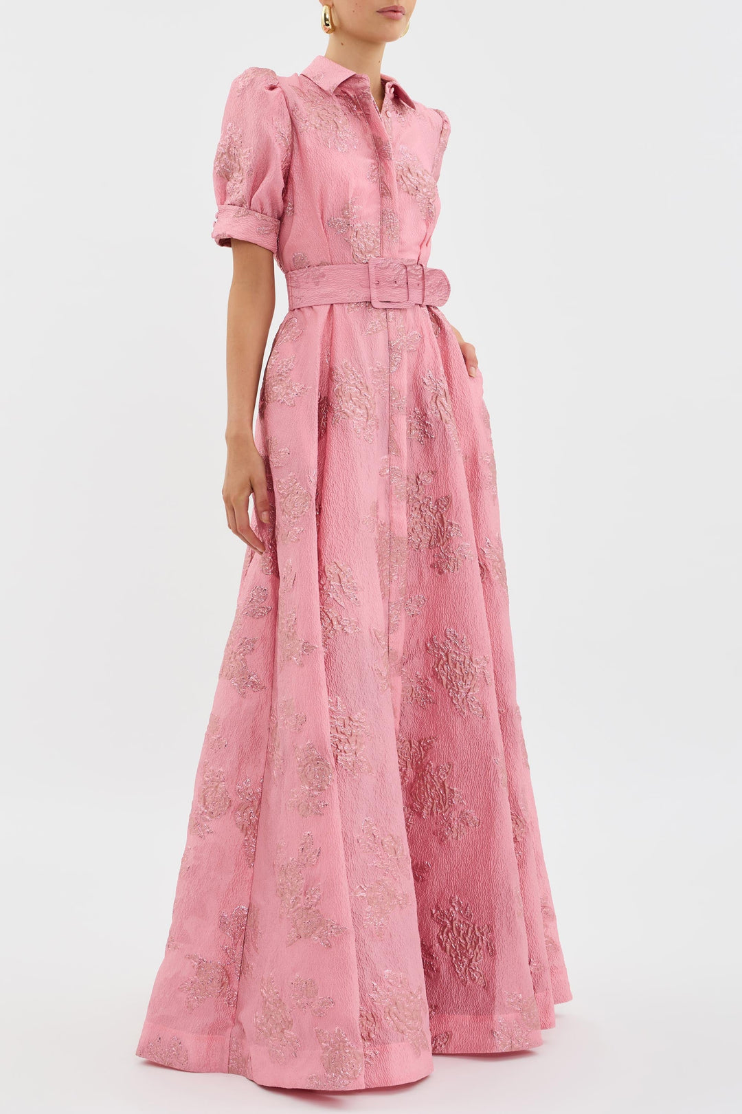 Annette | Robe avec Manches Courtes Bouffantes