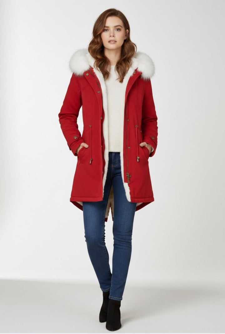 Giulia d’Hiver | Manteau chaud à capuche élégante