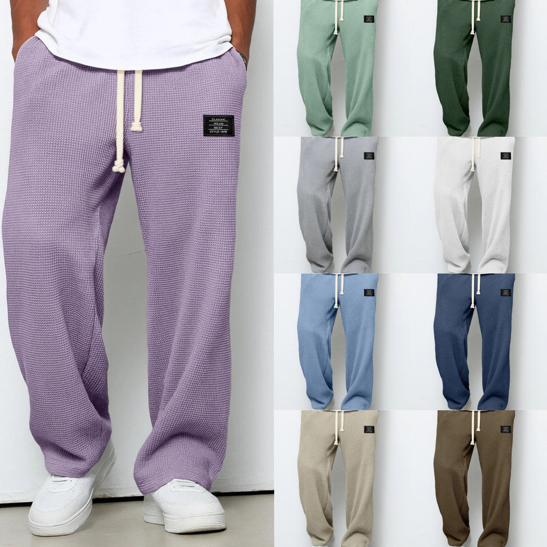 Simon | Pantalons à Jambe Large avec Taille Ajustable
