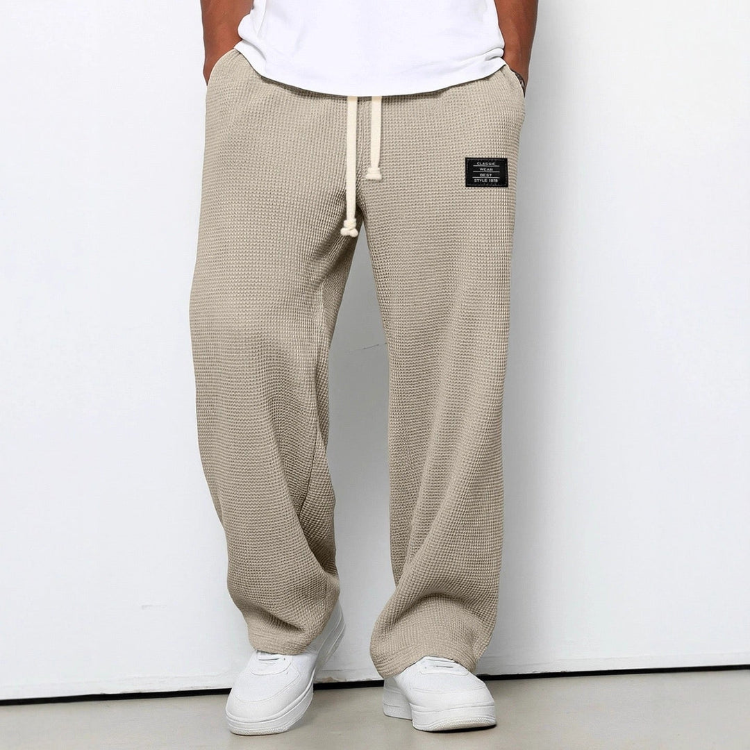 Simon | Pantalons à Jambe Large avec Taille Ajustable