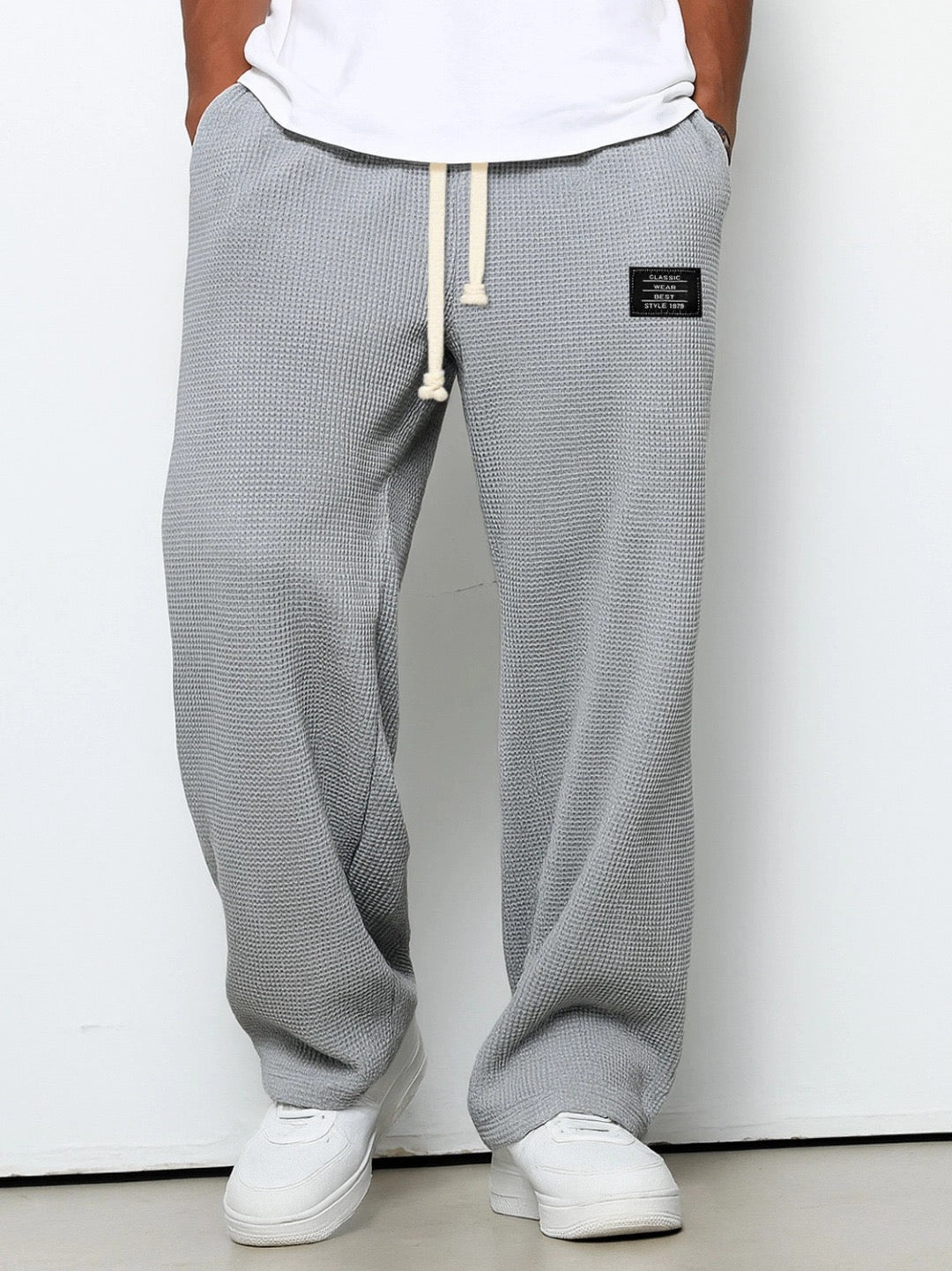 Simon | Pantalons à Jambe Large avec Taille Ajustable