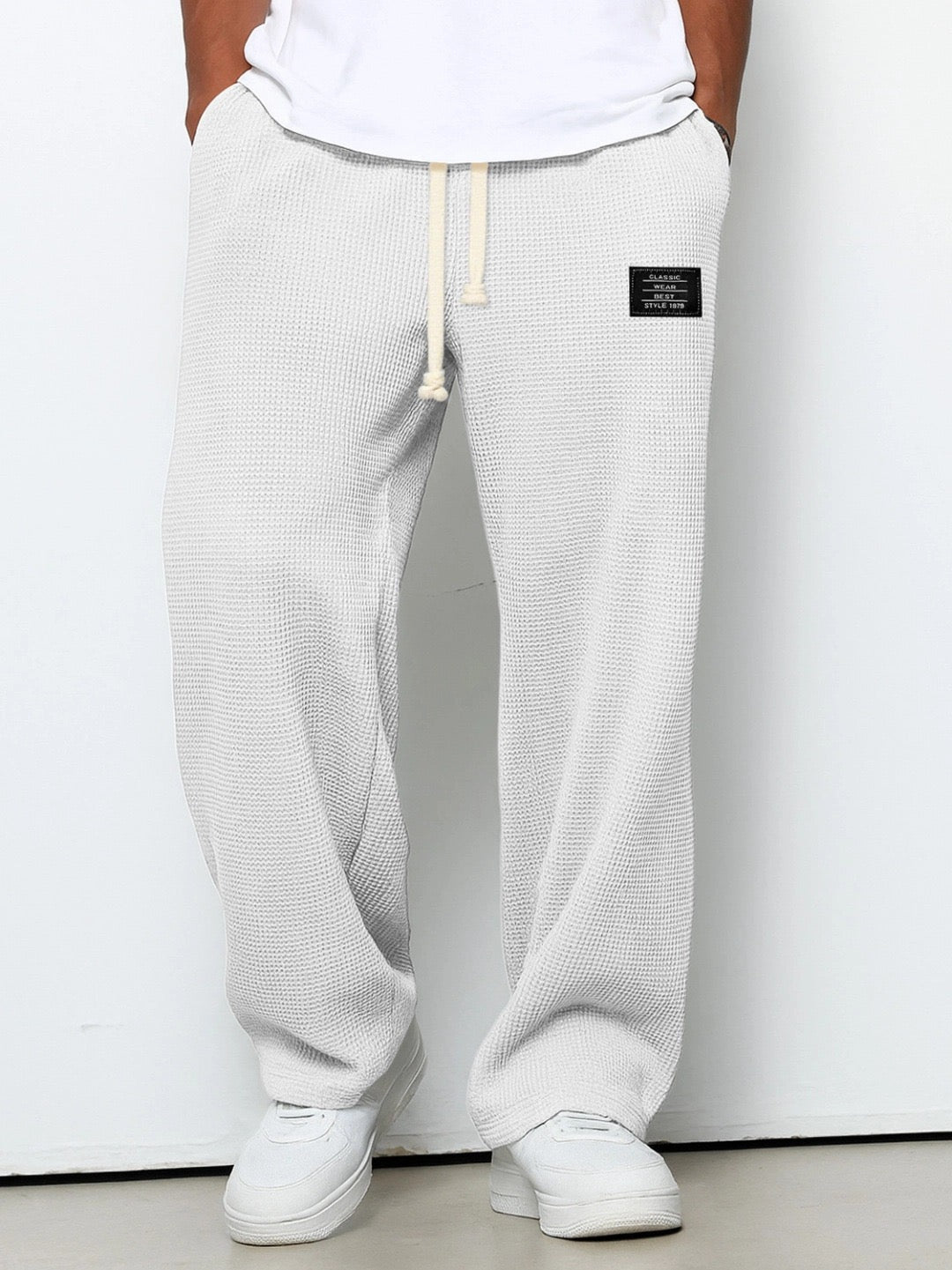 Simon | Pantalons à Jambe Large avec Taille Ajustable