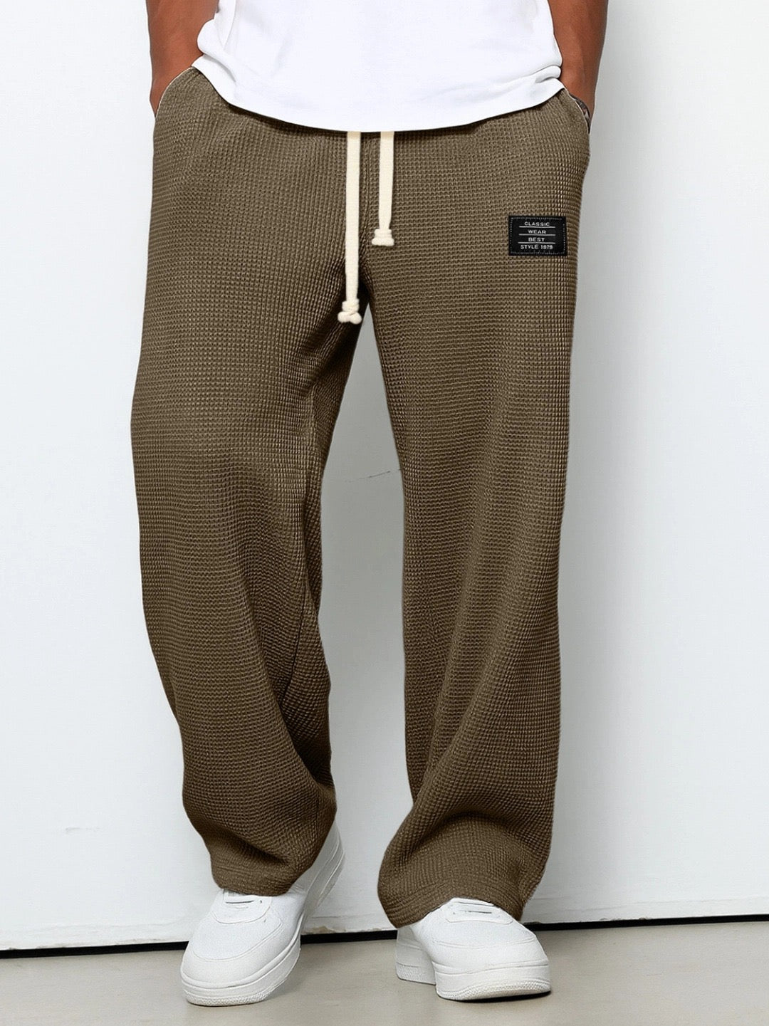 Simon | Pantalons à Jambe Large avec Taille Ajustable