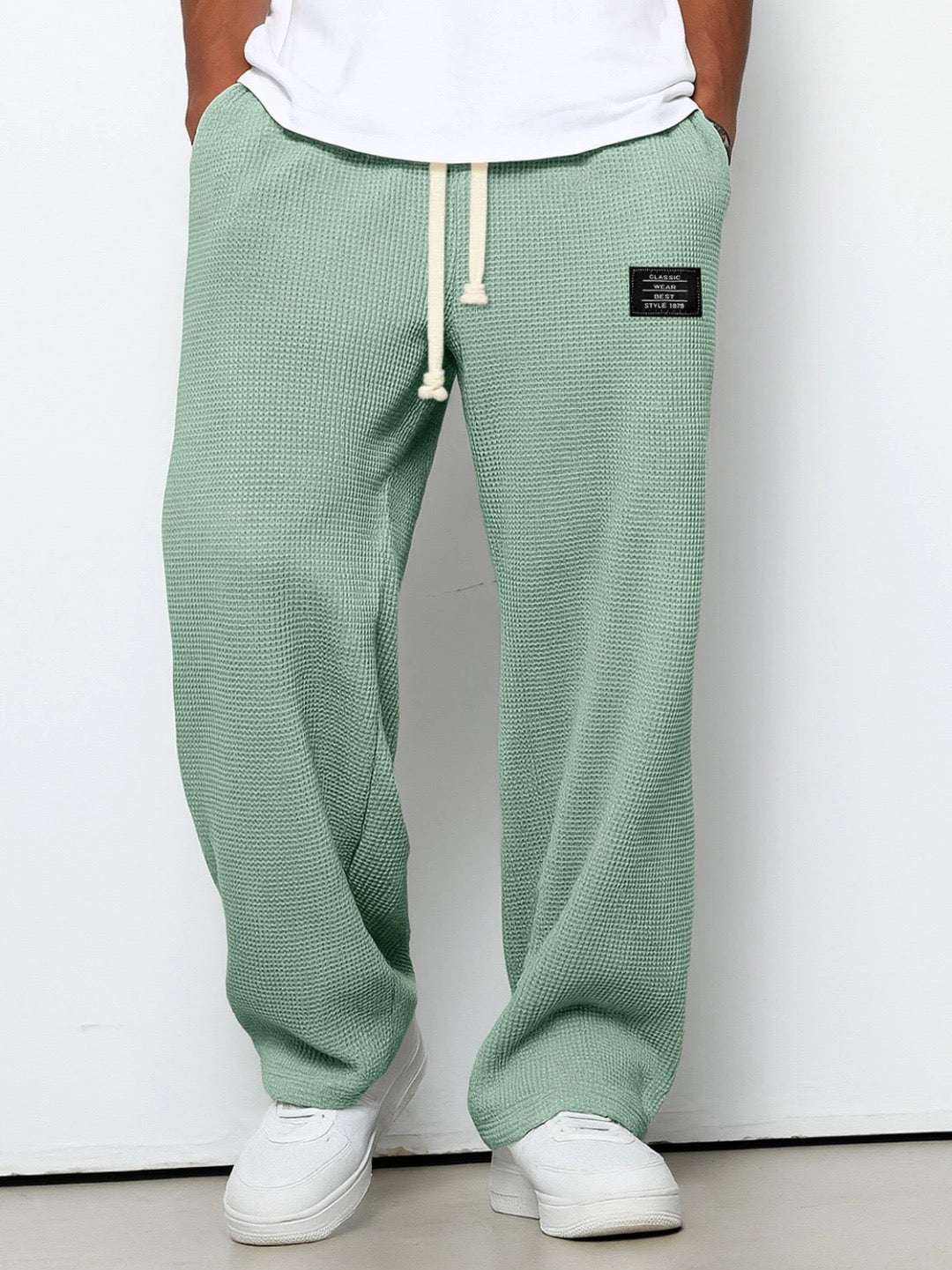 Simon | Pantalons à Jambe Large avec Taille Ajustable