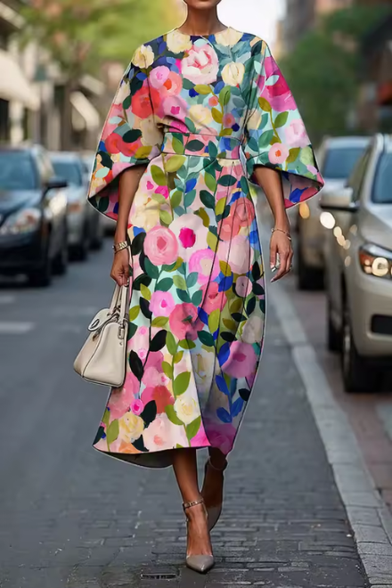 Roxanna | ROBE FLORALE ÉLÉGANTE