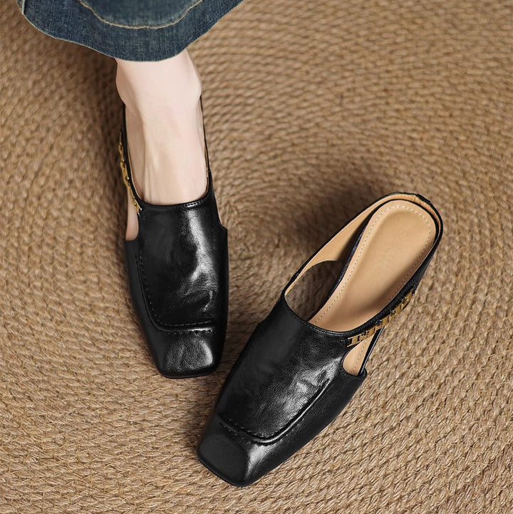 Armelle │ Mules en cuir