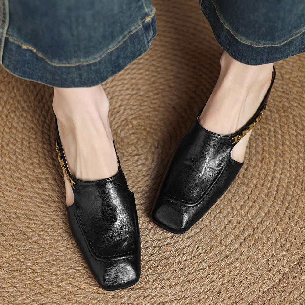 Armelle │ Mules en cuir