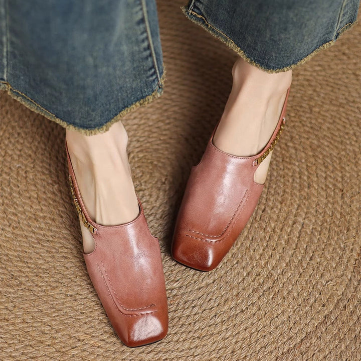 Armelle │ Mules en cuir