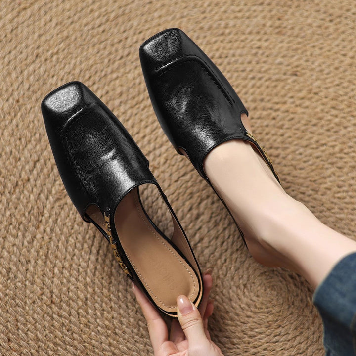 Armelle │ Mules en cuir