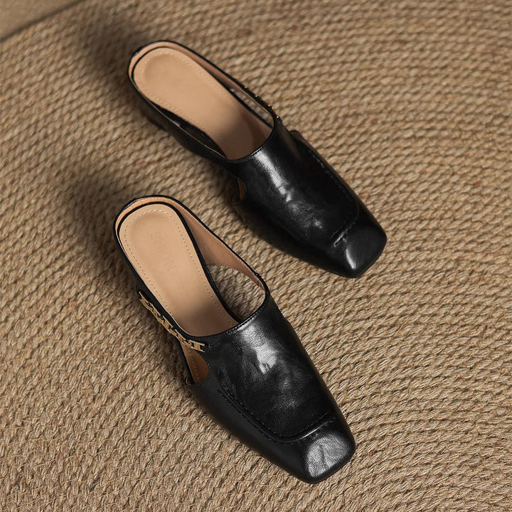 Armelle │ Mules en cuir