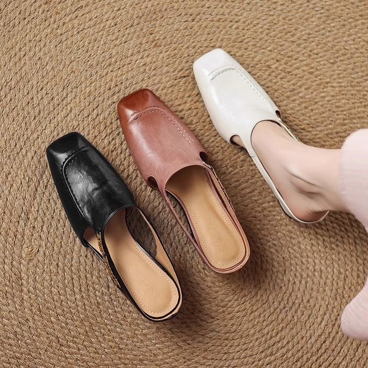 Armelle │ Mules en cuir