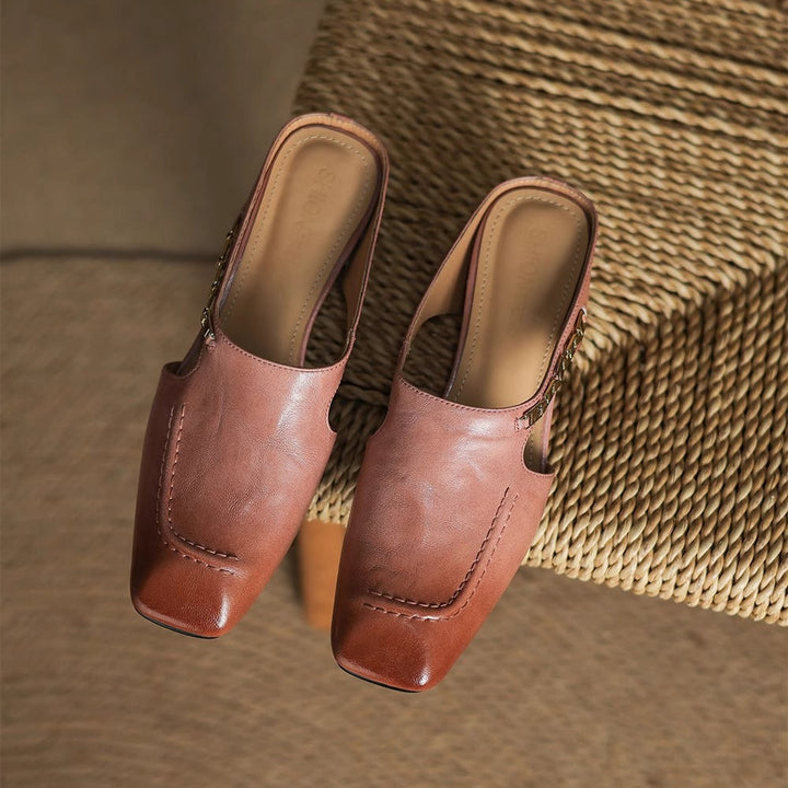 Armelle │ Mules en cuir