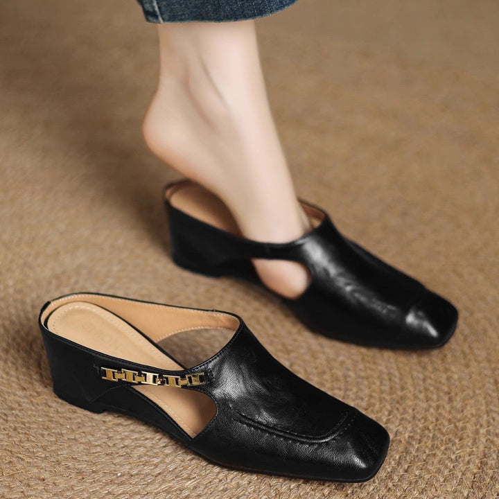 Armelle │ Mules en cuir