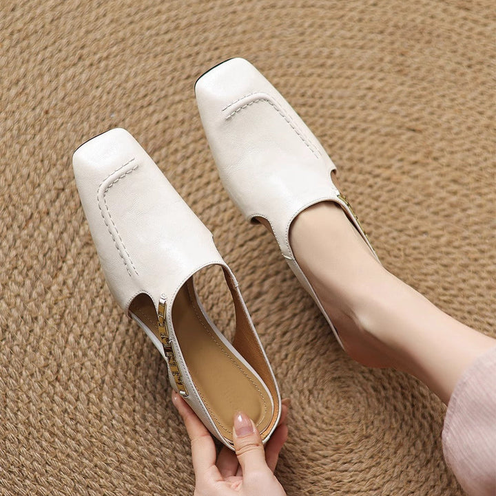 Armelle │ Mules en cuir