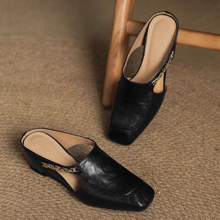 Armelle │ Mules en cuir