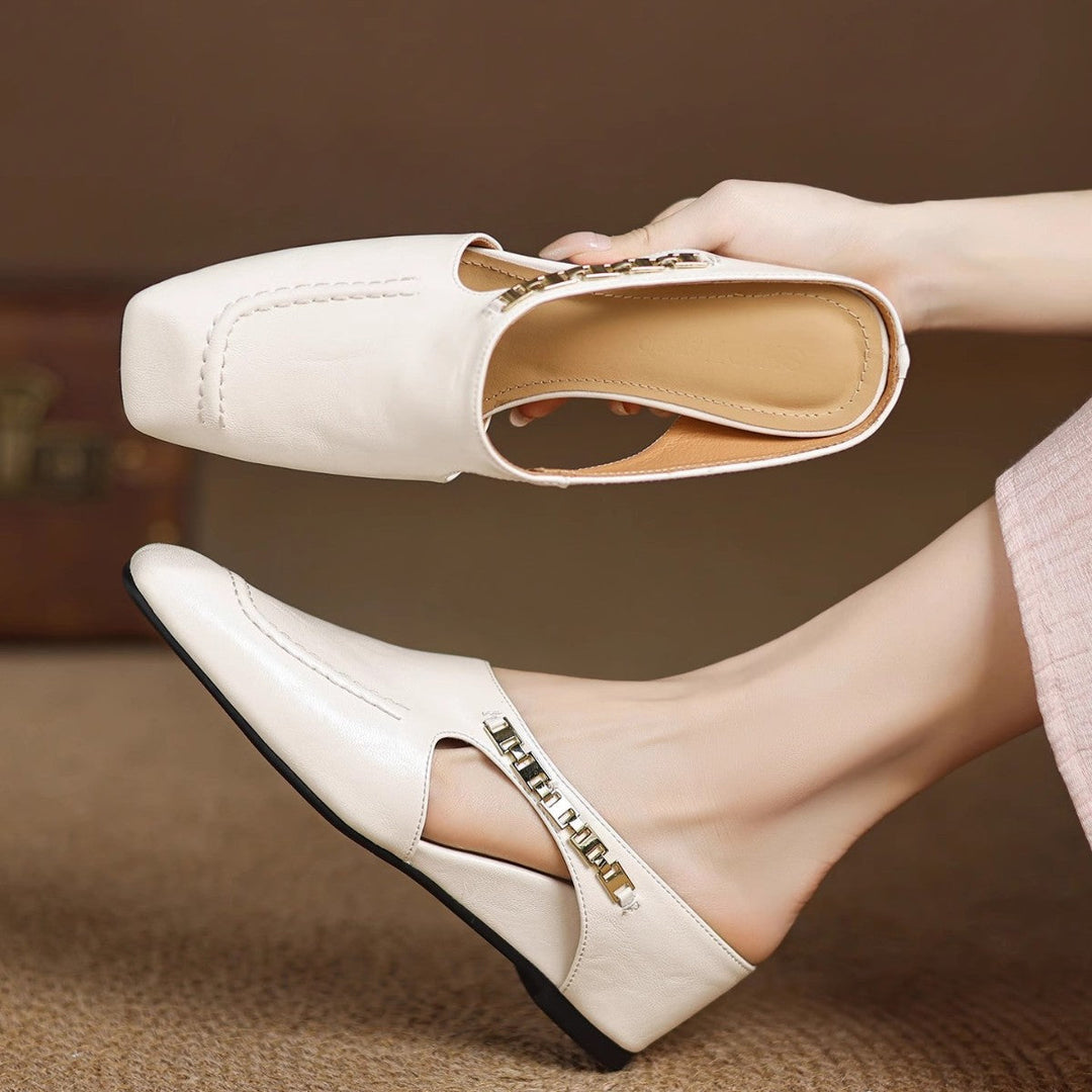 Armelle │ Mules en cuir