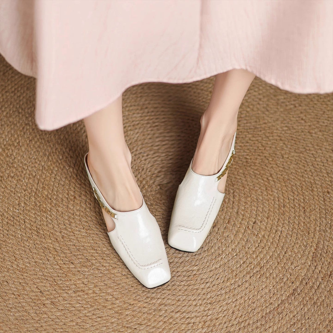 Armelle │ Mules en cuir