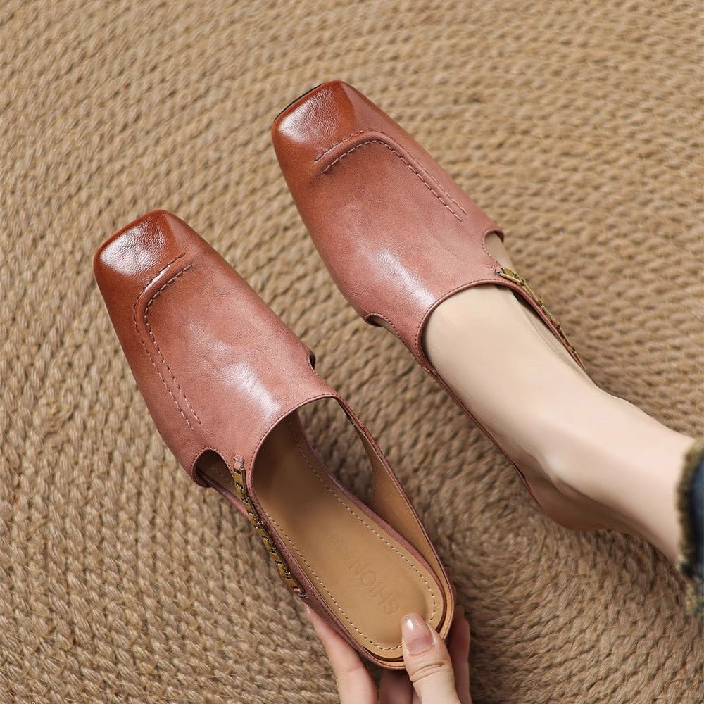 Armelle │ Mules en cuir