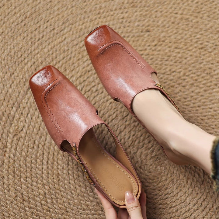 Armelle │ Mules en cuir