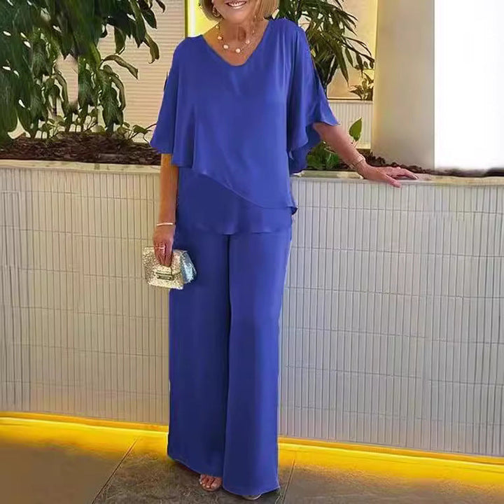 Martha | Ensemble confortable avec jambes larges