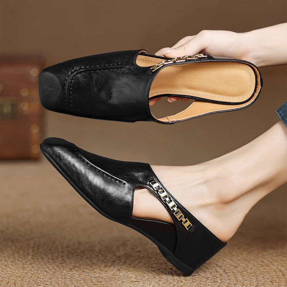 Armelle │ Mules en cuir