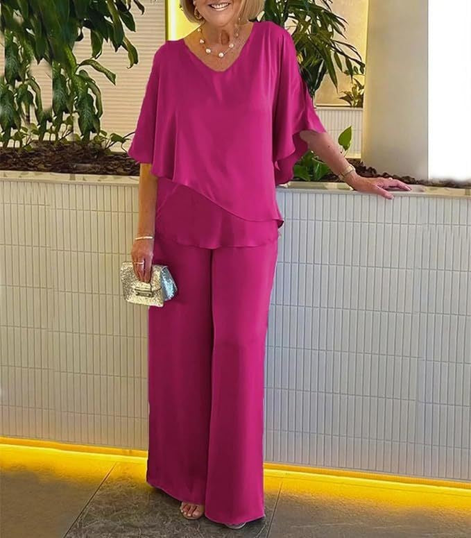 Martha | Ensemble confortable avec jambes larges