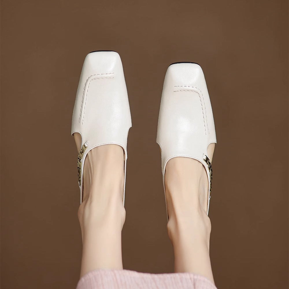Armelle │ Mules en cuir