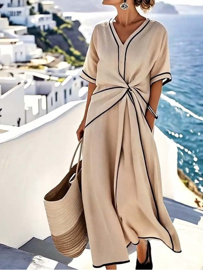 Moria | Robe élégante avec taille flatteuse et chic festif