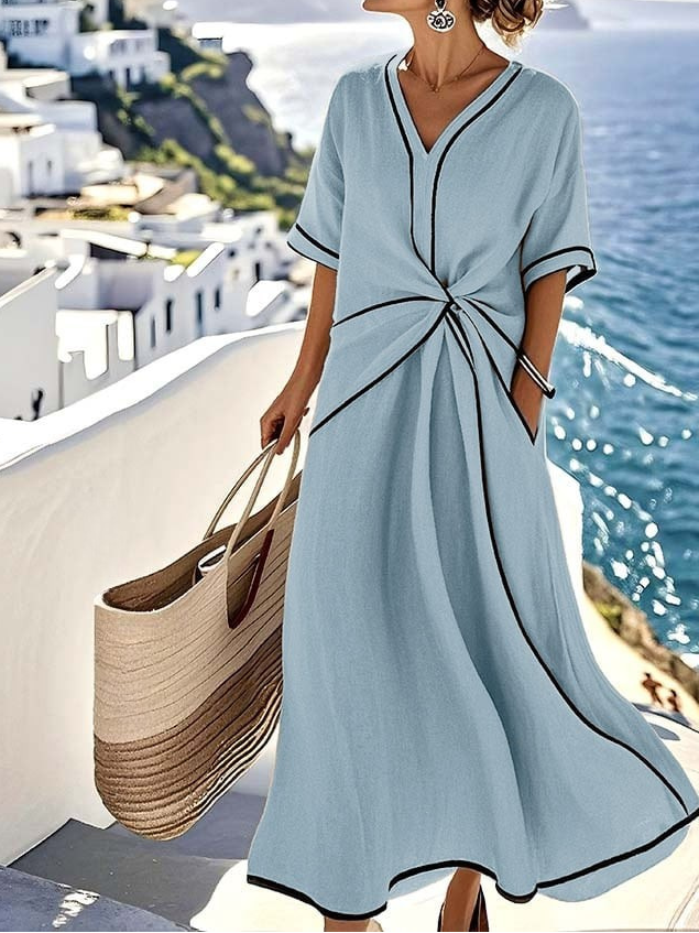 Moria | Robe élégante avec taille flatteuse et chic festif