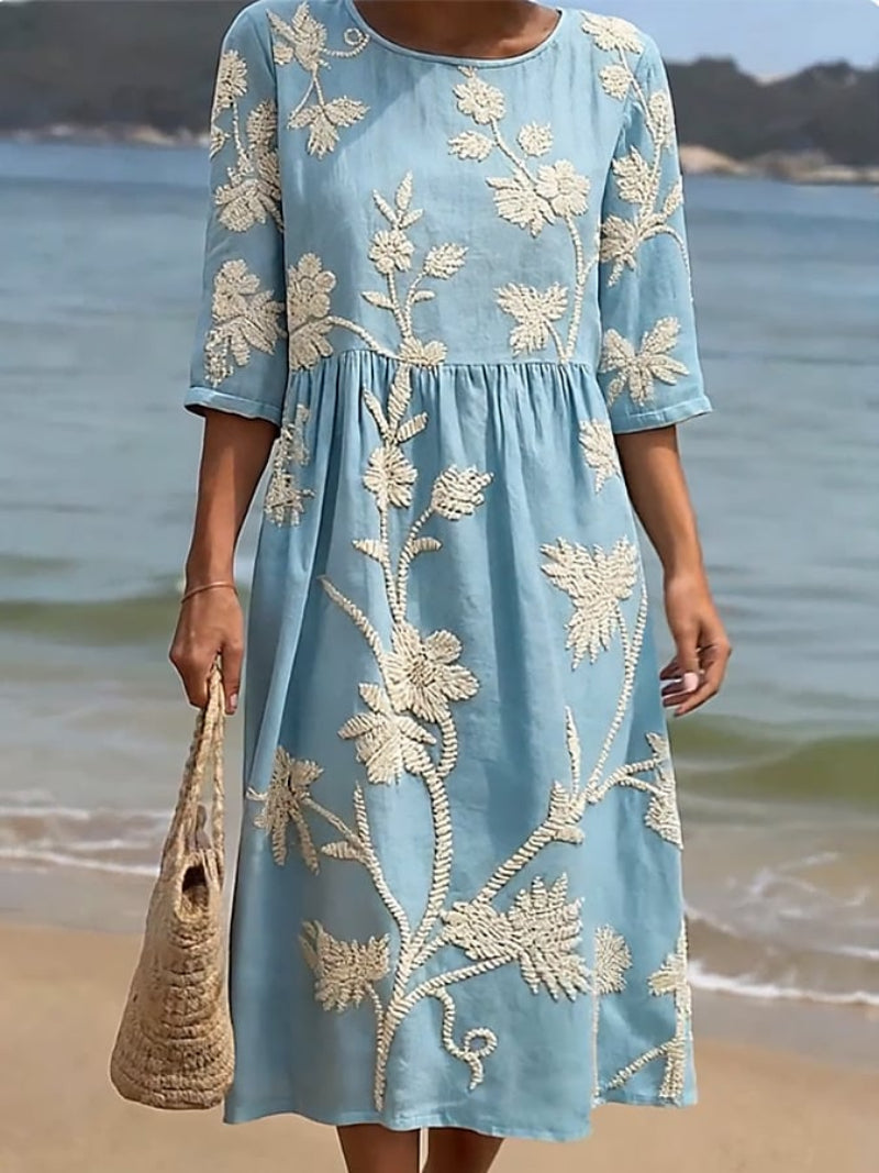 Raïssa | Robe Brodée Vintage