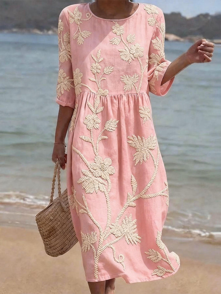 Raïssa | Robe Brodée Vintage
