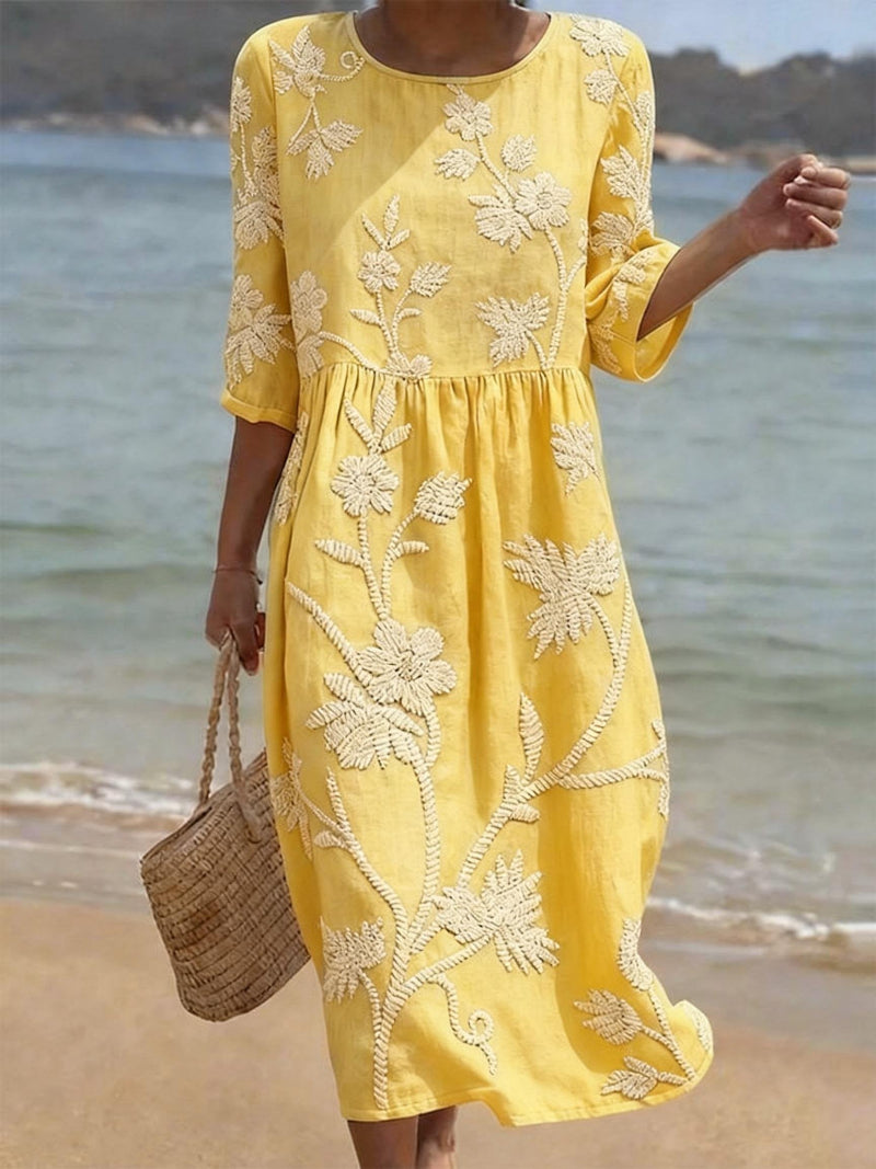 Raïssa | Robe Brodée Vintage