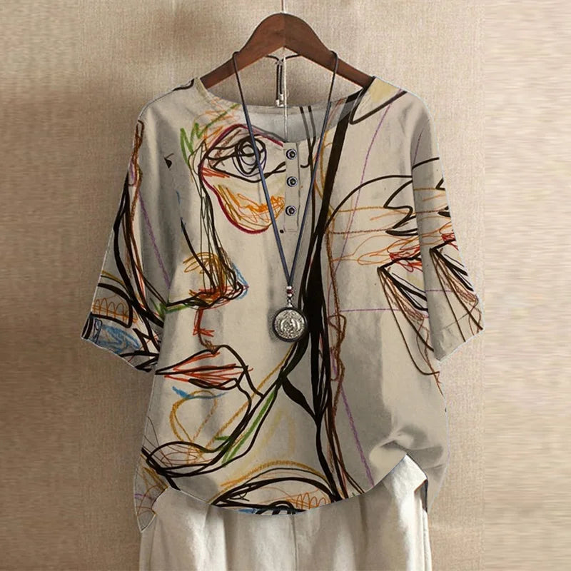 Angélique | Blouse d'inspiration rétro