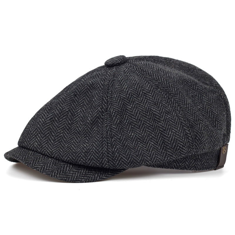 Nestor | Casquette en Laine Herringbone