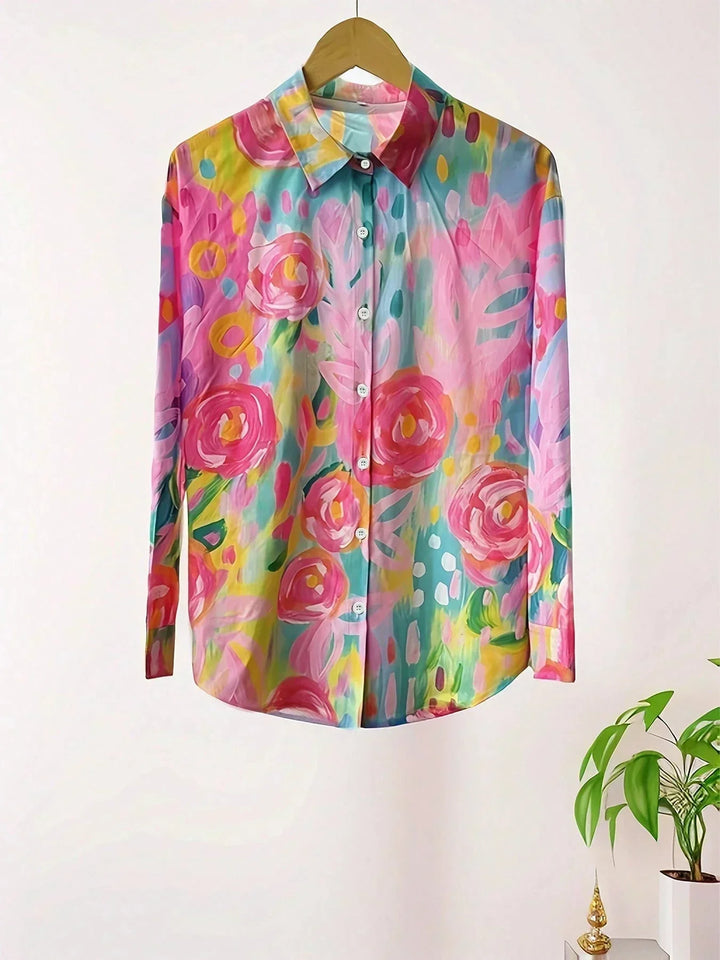 Rosabelle | Blouse fluide à imprimé lumineux