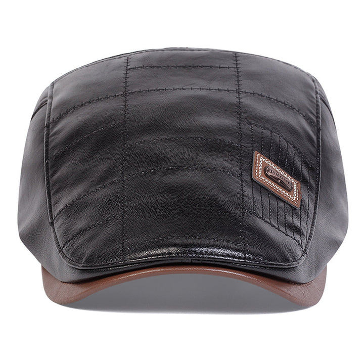 Ilias | Casquette en Cuir Matelassé