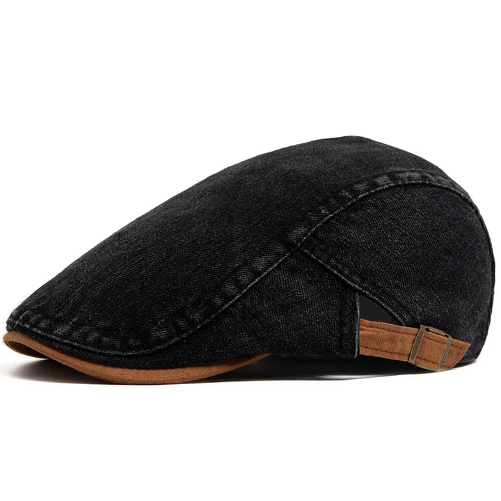 Alexandre | Casquette Plate en Denim Premium – Style Intemporel & Confort Quotidien (1+1 Offre Spéciale)