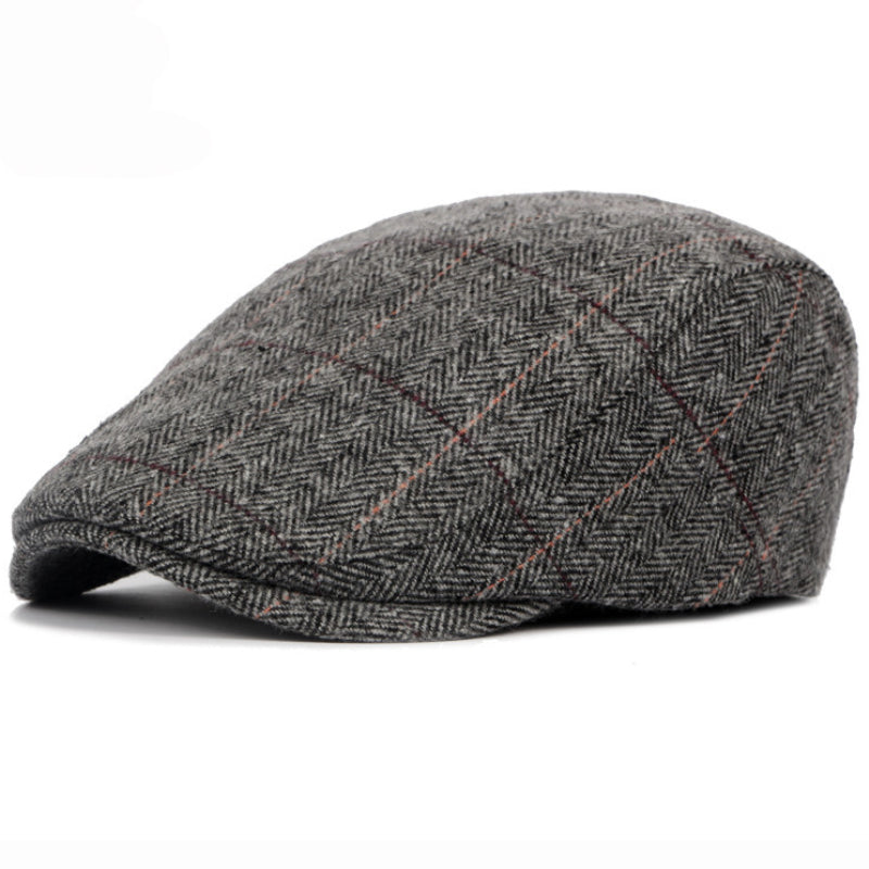 Conrad | Casquette en Herringbone à Rayures