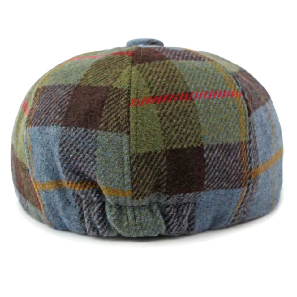 Balthazar | Casquette Newsboy en Plaid d'Hiver