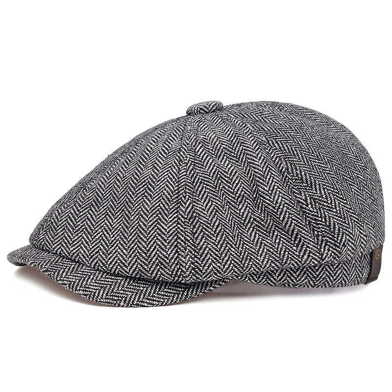 Nestor | Casquette en Laine Herringbone