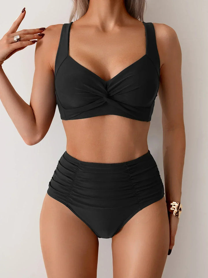 Lola | Ensemble de bikini d'été taille haute