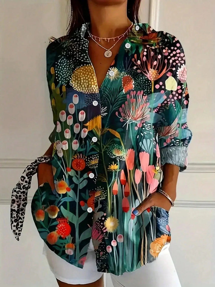 Rosabelle | Blouse fluide à imprimé lumineux