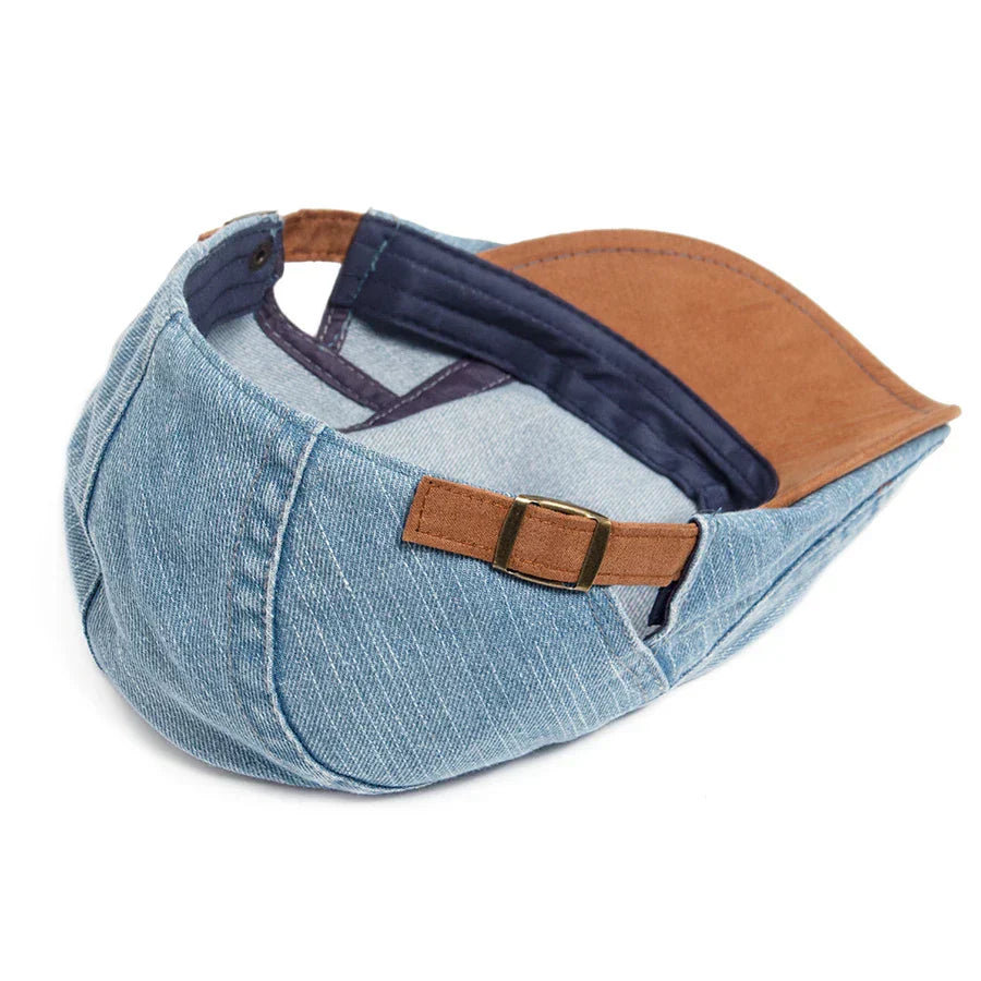 Alexandre | Casquette Plate en Denim Premium – Style Intemporel & Confort Quotidien (1+1 Offre Spéciale)