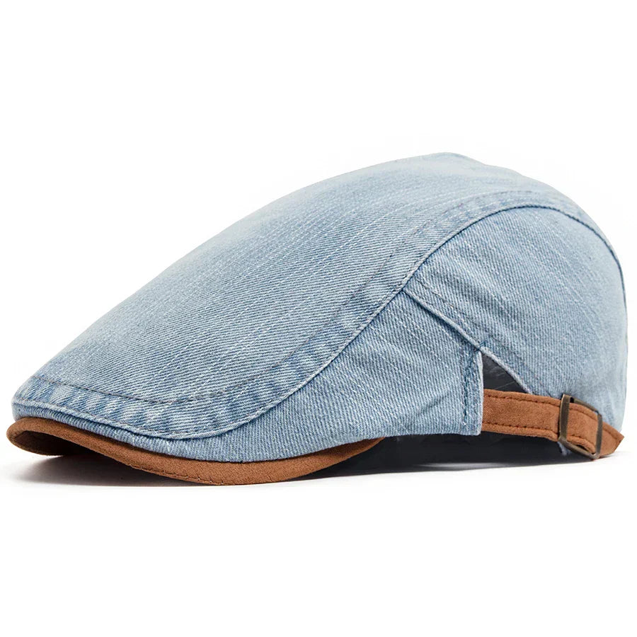 Alexandre | Casquette Plate en Denim Premium – Style Intemporel & Confort Quotidien (1+1 Offre Spéciale)