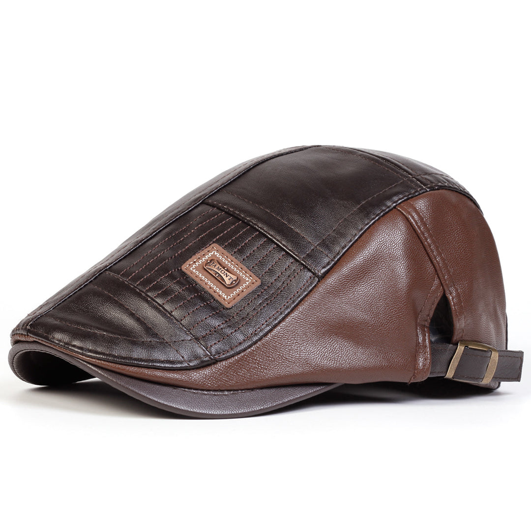 Ilias | Casquette en Cuir Matelassé