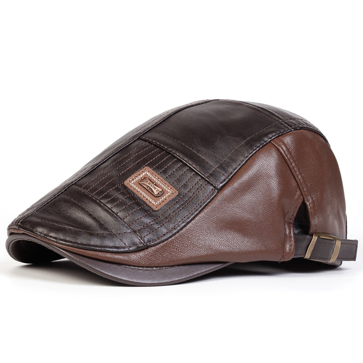 Ilias | Casquette en Cuir Matelassé