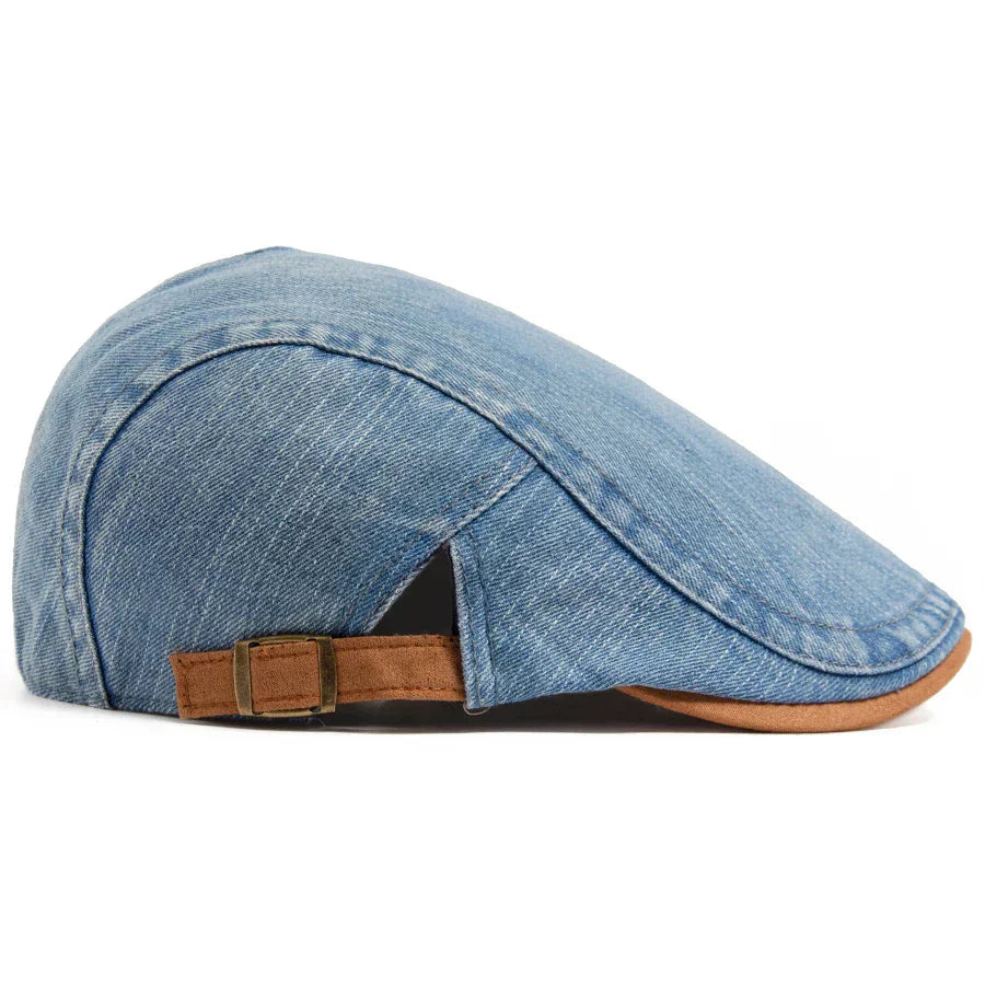 Alexandre | Casquette Plate en Denim Premium – Style Intemporel & Confort Quotidien (1+1 Offre Spéciale)